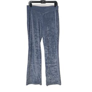 Y2K Self Esteem Light Blue Velour Crossover Waistband Pants
